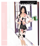 AOOKDRESS Early autumn printed dress suit female 2021 new goddess fan suit jacket sleeveless dress two-piece suit