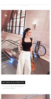 AOOKDRESS Early Autumn Sleeveless Knitted Vest Women's New Temperament Sexy Slim-fit Inner Base Shirt Outer Jacket