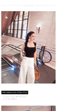 AOOKDRESS Early Autumn Sleeveless Knitted Vest Women's New Temperament Sexy Slim-fit Inner Base Shirt Outer Jacket