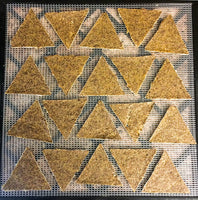 Triangle Chip Mold Shape Silicone Sheet Mat for Excalibur Dehydrating 14" x 14" Raw Tortilla Cracker Cookie Drying Bright Kitchen Brand