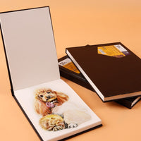 A3 / A4 / A5 Portable Sketchbook Waterproof Hard Leather Student Sketchbook Thicken Drawing Book Art Supplies