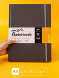 A4 / A5 portable sketchbook 80 pages thick hard leather student sketchbook travel hand drawing book art supplies