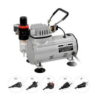 AOOKMIYA  AC-18 Series Power Tools Portable Airbrush Spray Mini Air Compressor Professional Gravity Feed Dual-Action Piston Air Compressor