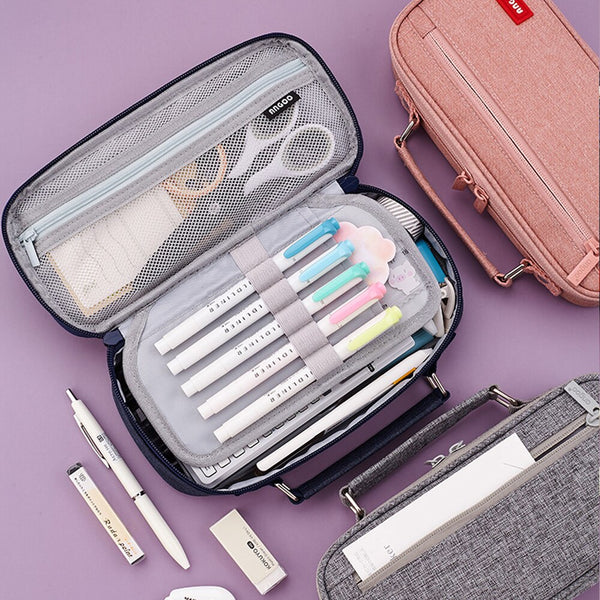 Portable Pencil Case Kawaii School Pencil Cases Stationer Pen Case