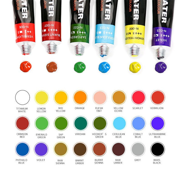 Acrylic Paints With Brush Set Professional Artist Drawing Painting Pigment  Hand Painted Wall Paint Diy Colors Acrylic Paints - Acrylic Paints -  AliExpress