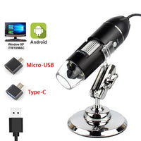 AOOKMIYA Adjustable 1600X 2MP 8 LED Digital Microscope Handheld Portable Digital USB Magnifier Electronic HD Magnification Endoscope