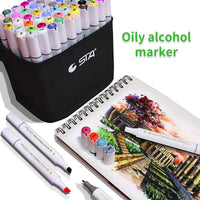 Alcohol Markers 36/48/60/80 Color Sketch Art Marker Pen Double