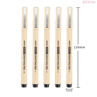 BAOKE 5pcs/set Micron Needle Drafing Pen Waterproof drawing Pen 005 01 03 05 07 Art Markers for Sketch design sketch sign