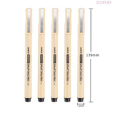 BAOKE 5pcs/set Micron Needle Drafing Pen Waterproof drawing Pen 005 01 03 05 07 Art Markers for Sketch design sketch sign