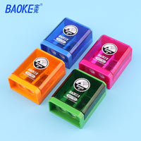 Baoke Cute 1PCS Double Hole Pencil Sharpener And  Eraser SinglePencil Sharpener For Kids Gifts School Stationery Art Supplies