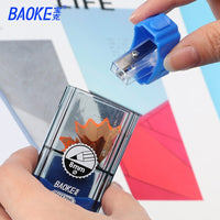 Baoke Cute 1PCS Double Hole Pencil Sharpener And  Eraser SinglePencil Sharpener For Kids Gifts School Stationery Art Supplies