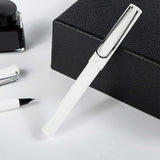 Baoke High quality NEW White 0.5MM F Fountain Pen Sign Pen Ink absorber Practice Calligraphy Students Office Stationery