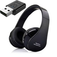 Bluetooth TV Headset, HiFi bluetooth Headphone Deep Bass Wireless TV Headphone with Transmitter Stick For TV Computer Phone