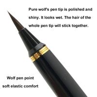 Brush Pen Kuretake Original Pen for Calligraphy Wolf Hair Maki-e Pen Soft Nib Calligraphy Small Regular Script