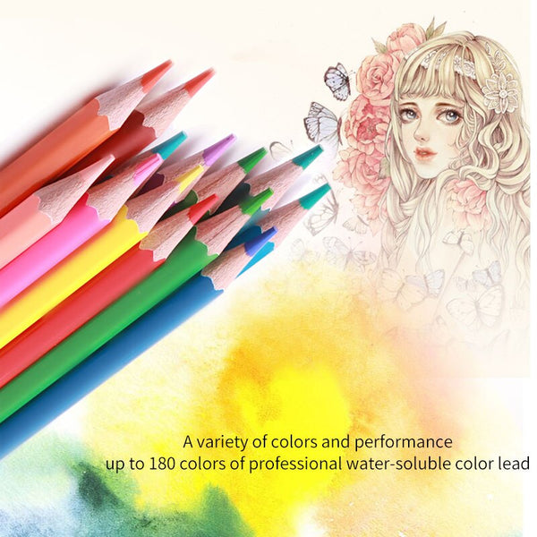 180 Pieces Color Pencils Set Water Color Pencils Professional Coloring  Pencils Colour Colored Pencils Brutfuner Gift for Artist 