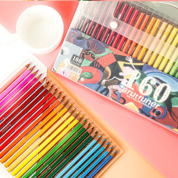 Colored Pencils - Brutfuner 48/72/120/160/180 Colors Professional Oil Color  Pencils Set for School Draw Sketch Art Supplies (72 oil colors Poland) :  Buy Online at Best Price in KSA - Souq is