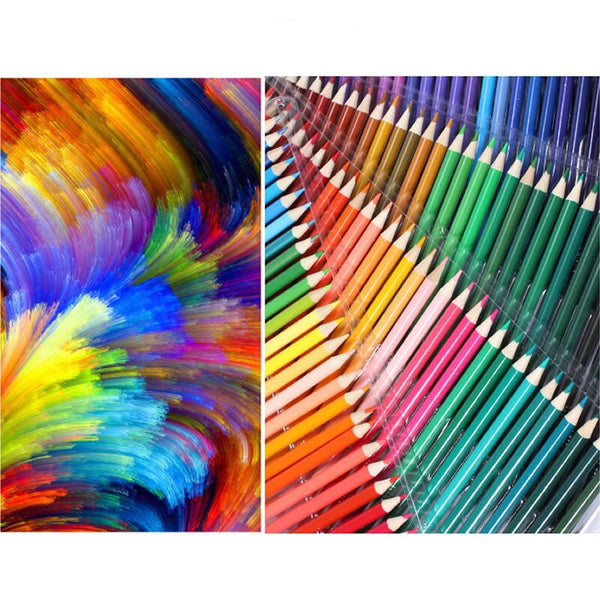 Brutfune 48/72/120/160 Colors Wood Colored Pencils Set Lapis De Cor O –  AOOKMIYA