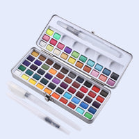 CHENYU 50/72/90Color Solid Watercolor Set Gift Package Gouache Paint Glitter Watercolor Paint for Drawing Art Paint Supplies