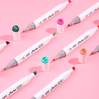 CHENYU 80PCS Alcohol Art Markers Set Manga Drawing Markers Pen Alcohol Based Sketch Felt-Tip Oily Twin Brush Pen Art Supplies