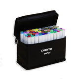 CHENYU 80PCS Alcohol Art Markers Set Manga Drawing Markers Pen Alcohol Based Sketch Felt-Tip Oily Twin Brush Pen Art Supplies