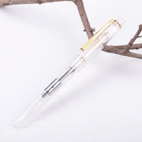 Clear Transparent Fountain Pen 0.5/0.38mm Nib Writing Calligraphy Ink Pen Student Stationery Gift School Office Supplies