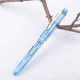 Clear Transparent Fountain Pen 0.5/0.38mm Nib Writing Calligraphy Ink Pen Student Stationery Gift School Office Supplies