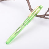 Clear Transparent Fountain Pen 0.5/0.38mm Nib Writing Calligraphy Ink Pen Student Stationery Gift School Office Supplies