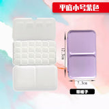 Color Empty Palette Case Tins Box Paint Storage Iron Box with 24 Half Pans For Watercolor Paints Painting Art Supplies