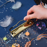 Creative laser starry sky folder A4 backing acrylic splint transparent feather clipboard bronzing folder school supplies