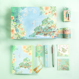 DELI Summer Palace Series Note book Tape Sticker Gift Box Stationery Set SZ021 China Ancient Style Student Gift Stationery