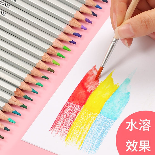 Deli 24 Professional Colored Pencil Set Pencils Water Soluble
