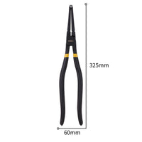 DL21221 Professional 13 inches Internal Circlip Pliers External Bend Clamp Point Shaft Snap Ring Bent Nose Repair Hand Tools