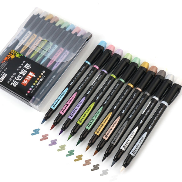 1Pcs DIY Metal Colorful Paint Marker Pens Sharpie Gold And Silver