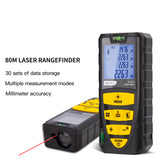 Deli 100m Laser Rangefinders Electronic Digital Tape Distance Meter Trena Metro Laser Range Finder Measuring Tape for Hunting