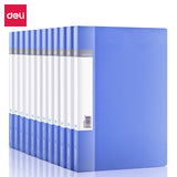 Deli 12pcs/Lot A4 Metal Double Strong Folder Hard Large Capacity Paper File Storage Office Supplies 5364 Desk Organizer