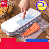 Deli 14887 Vacuum Sealing Machine Packaging Household Commercial Food Fresh-keeping Automatic Small Dual-purpose Dry-wet Sealer