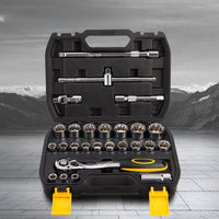 Deli 20-58Pcs Socket Set Universal Car Repair Tool Kit Ratchet Torque Wrench Combination Tool Box Multifunction Hand Toos Set