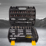 Deli 20-58Pcs Socket Set Universal Car Repair Tool Kit Ratchet Torque Wrench Combination Tool Box Multifunction Hand Toos Set