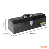 Deli 20 Inch Metal Tool Box Tool Storage Made Of Cold-Rolled Steel Compressive Seismic And Strong Metal Lock