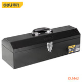 Deli 20 Inch Metal Tool Box Tool Storage Made Of Cold-Rolled Steel Compressive Seismic And Strong Metal Lock