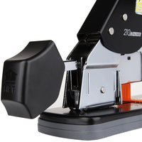 Deli 210-page Labor-saving Heavy-Duty Stapler Suitable for 23/6~23/23 Staples with Sliding Ruler Black