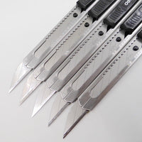[Deli] (24 Pieces/Lot) 30 Degree Artist Mini Paper Cutter Metal Utility Knife Office School Art Supplies No.2034
