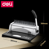 Deli 3870 Manual Comb binding machine 350 sheets binding machine 21 holes 350 pages binding 25 sheets punch hole