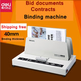 Deli 3882 A4 Thermal binding machine document book hot melt binding machine 300mm width 40mm thickness binding 220V 50HZ