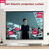 Deli 50492 100&quot;(2080x1480mm) 4:3 Electric Projection curtain Meeting room projection curtains 220-230V 50HZ