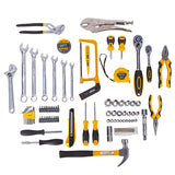 Deli 79 Pcs Household Combination Multitool Set for Car Repair Hand Tool Box Pliers Hammers Wrench Saw Screwdriver Tape Measure