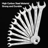 Deli 8/10/ pcs High Quality Double Ended Open End Wrenches Activities Ratchet Gears Wrench Set Torque Spanner Auto Repair Tools