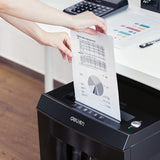 Deli 9959 shredder grade 6 security 1x9mm chips automatic paper feeding high power electric paper shredder 30L 220V 50HZ