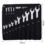 Deli A Set of 10 Pcs 8-22mm Ratcheting Box Combination Popular Wrenches for Car Repair Ring Spanner Mirror Reflection Hand Tools