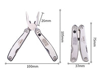 Deli Camping Hardness HRC78K Multitool Plier Cable Wire Cutter Multifunctional Multi Tools Outdoor Camping Folding Knife Pliers